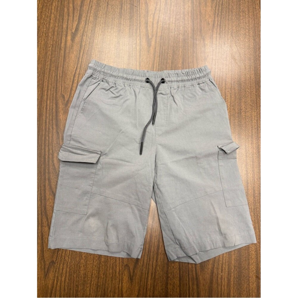 Joe Raider Men's Casual Gray Cargo Drawstring Rayon/Nylon Shorts Size Medium